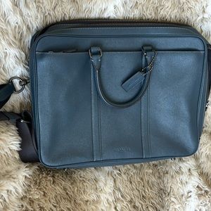 Authentic leather Coach messenger laptop bag New with tags unattached